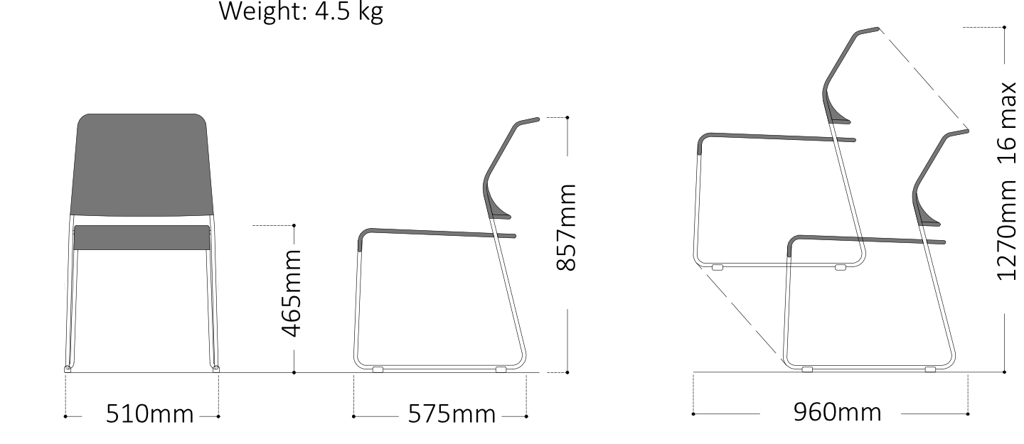 Hildur chair dimensions